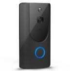 Sonnette vidéo intelligente WiFi Interphone visuel avec carillon Vision nocturne Caméra de sécurité sans fil IP pour porte