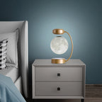 Veilleuse LED Lune 3D Lampe Flottante Rotative à Lévitation Magnétique Sans Fil Pour École Bureau Librairie Décoration de Maison