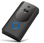 Sonnette vidéo intelligente WiFi Interphone visuel avec carillon Vision nocturne Caméra de sécurité sans fil IP pour porte