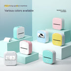 Mini imprimante d'étiquettes thermique portable Imprimante photo de maison Imprimante de questions incorrectes pour étudiants Mini imprimante d'étiquettes compatible Bluetooth Étiquette de prix