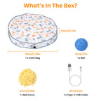 1Pc Cat Toys Ball Fast Rolling In Pouch Rechargeable Motion Activated Interactive Cat Toys For Indoor Cats Hide And Seek Mouse Catching Game