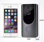 Sonnette vidéo intelligente WiFi Interphone visuel avec carillon Vision nocturne Caméra de sécurité sans fil IP pour porte
