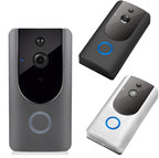 Sonnette vidéo intelligente WiFi Interphone visuel avec carillon Vision nocturne Caméra de sécurité sans fil IP pour porte