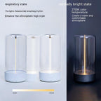 Nouvelle lampe de camping LED rechargeable Type-c portable Veilleuse haute transparence et anti-chute Lumière d'ambiance créative