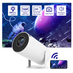 Mini projecteur portable, projecteur droit pour usage domestique, angle de projection de 180 degrés, mise au point automatique, projecteur vidéo domestique