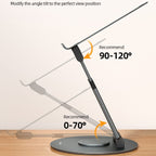 Support d'ordinateur portable Support de bureau réglable en alliage d'aluminium Rotation à 360 degrés