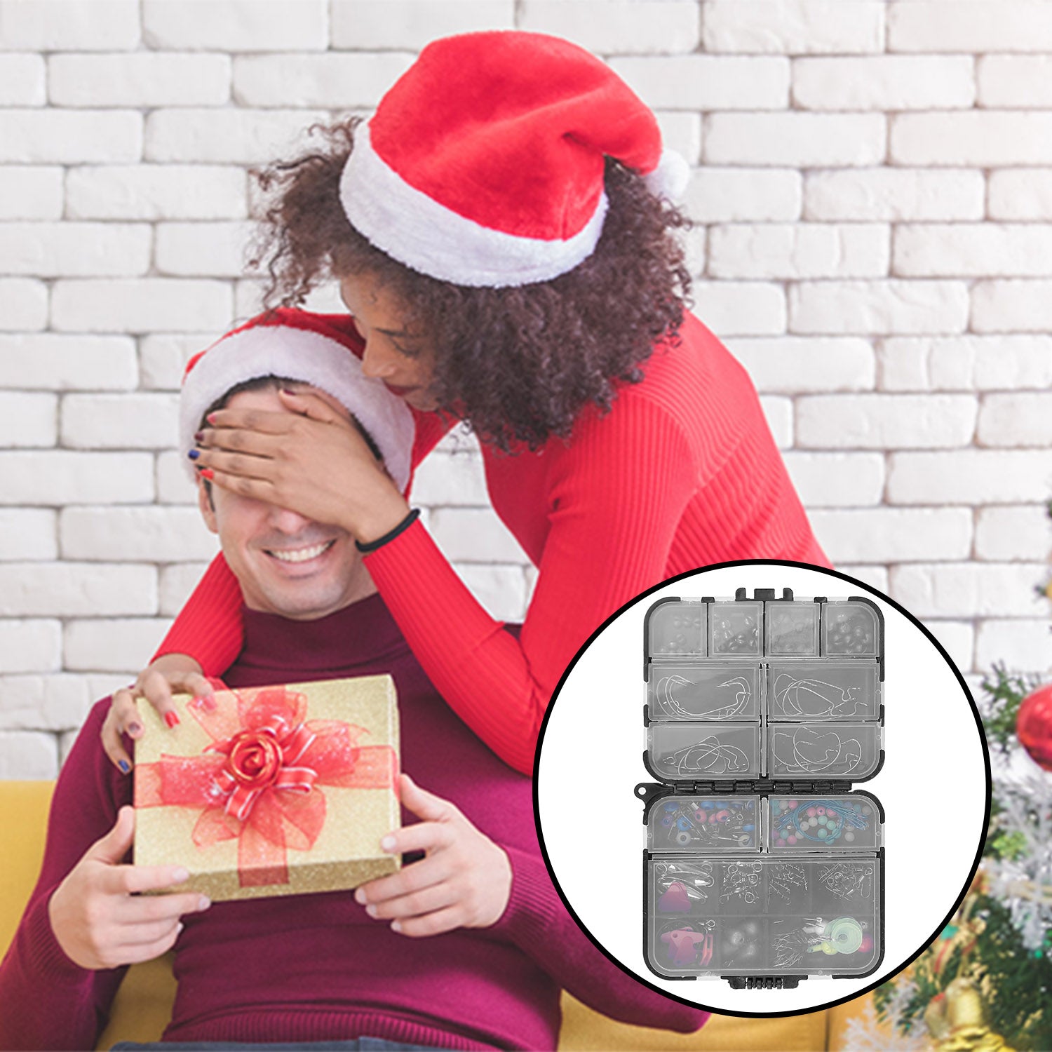 188Pcs Fishing Accessory Kit Portable Fishing Set Including Jig Hooks Sinker Weights Spoon Lure Removable Split Shot With Tackle Box For Fathers Day Gift