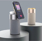 Enceinte Bluetooth portable 3-en-1 multifonction avec chargeur sans fil pour iPhone et AirPods et lampe tactile pour la maison et le bureau